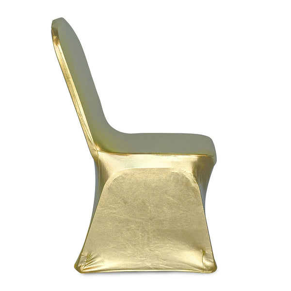 Spandex Chair Cover - Shiny Gold