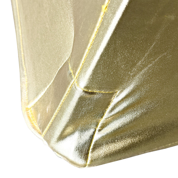 Spandex Chair Cover - Shiny Gold