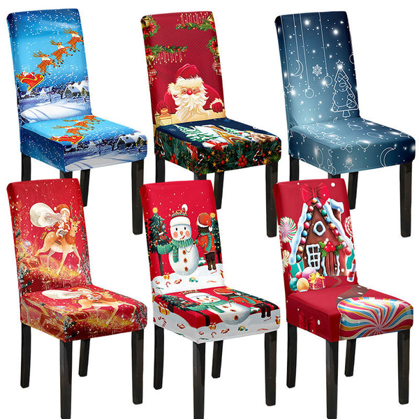 Christmas Printed Chair Cover