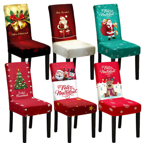 Christmas Printed Chair Cover (Design 3)