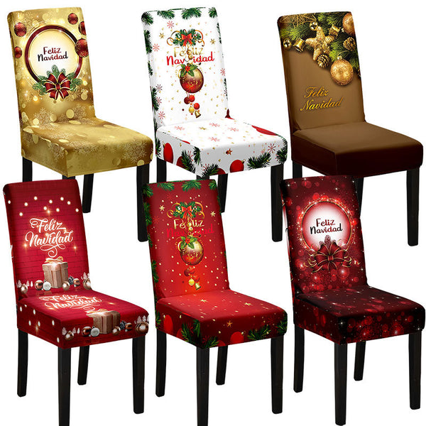 Christmas Printed Chair Cover (Design 7)