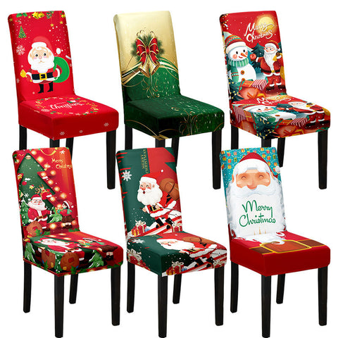 Digital Printed Christmas Chair Cover