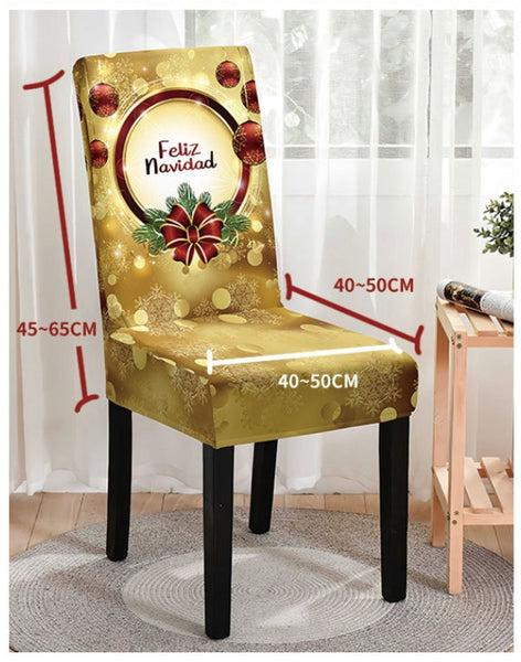 Christmas Printed Chair Cover (Design 7)