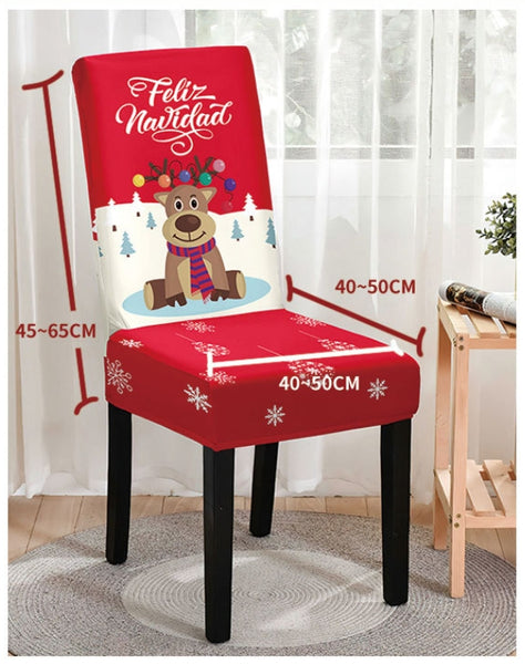 Christmas Printed Chair Cover (Design 3)