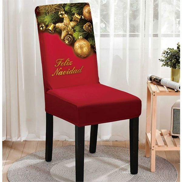 Christmas Printed Chair Cover (Design 7)