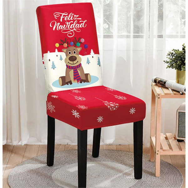 Christmas Printed Chair Cover (Design 3)