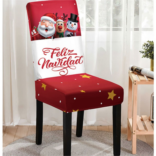 Christmas Printed Chair Cover (Design 3)