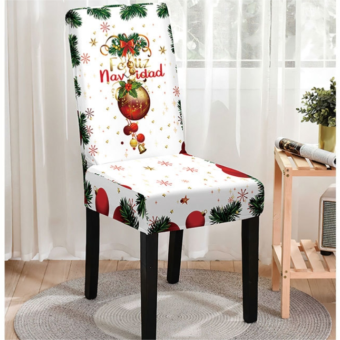 Christmas Printed Chair Cover (Design 7)