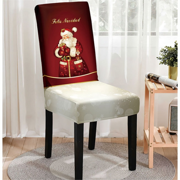 Christmas Printed Chair Cover (Design 3)