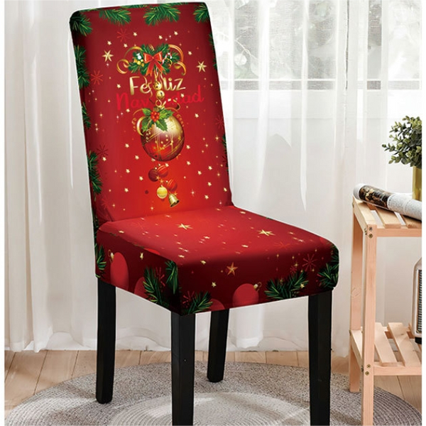 Christmas Printed Chair Cover (Design 7)