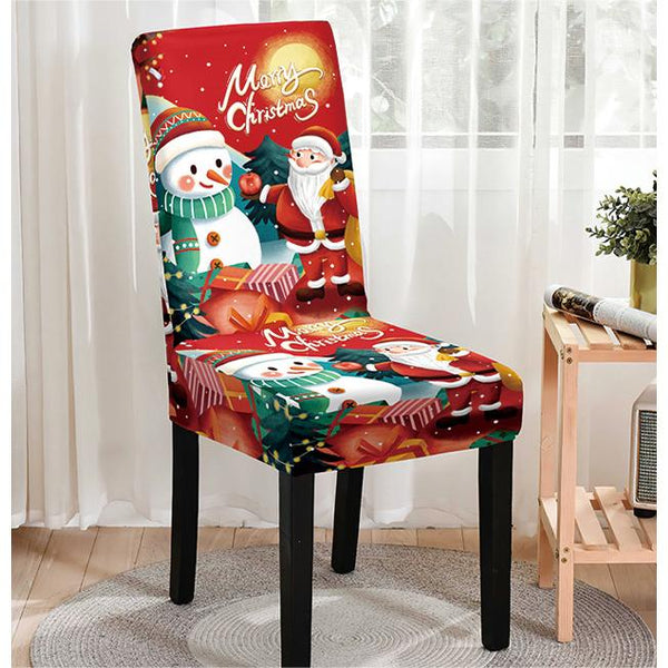 Digital Printed Christmas Chair Cover