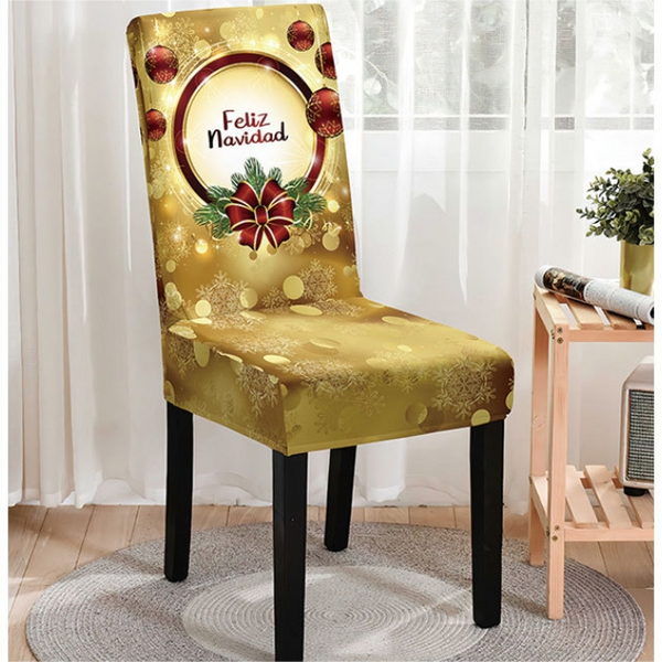 Christmas Printed Chair Cover (Design 7)