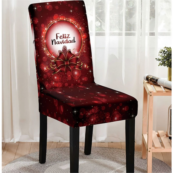 Christmas Printed Chair Cover (Design 7)