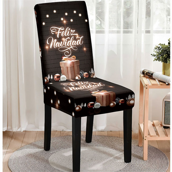 Christmas Printed Chair Cover (Design 7)