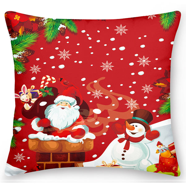 Christmas Cartoon Pattern Pillowcase