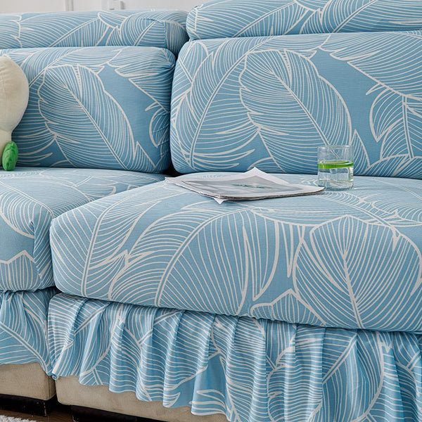 Feather Printed Sofa Cover