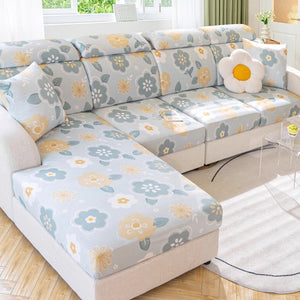 Printed Ice Silk Sofa Cover (Design 3)