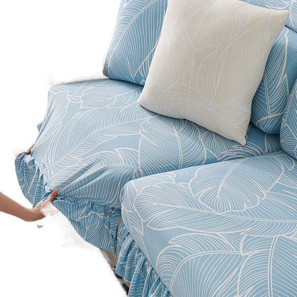 Feather Printed Sofa Cover