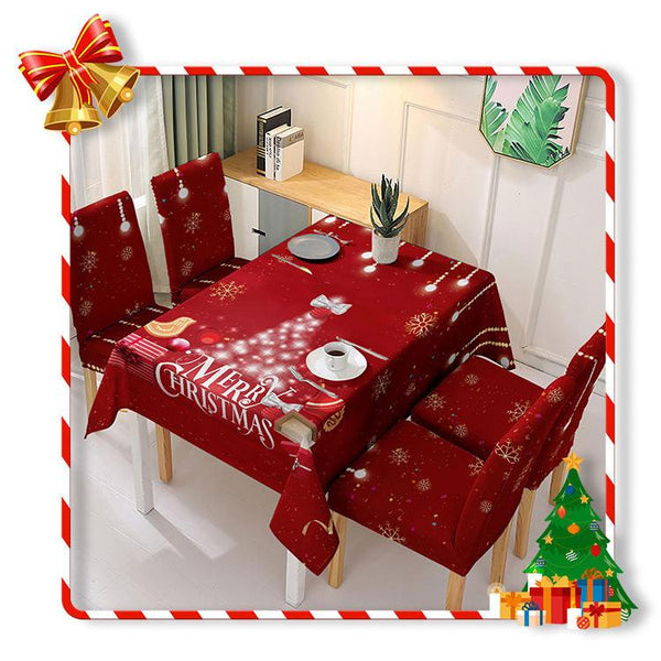 Christmas Tablecloth & Chair Cover Set