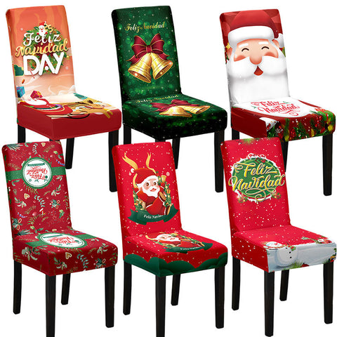 Christmas Printed Chair Cover (Design 5)