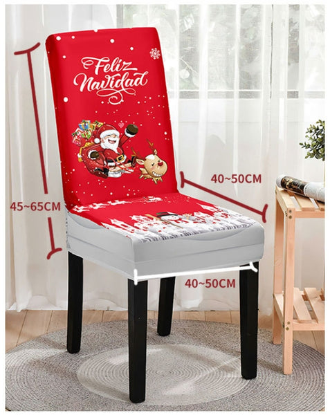 Christmas Printed Chair Cover (Design 5)