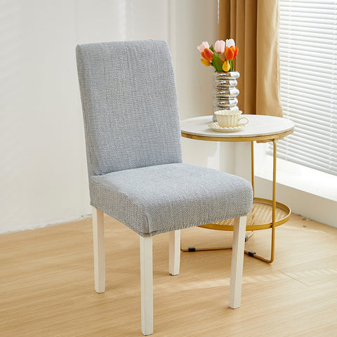 Faux Linen Chenille Chair Cover