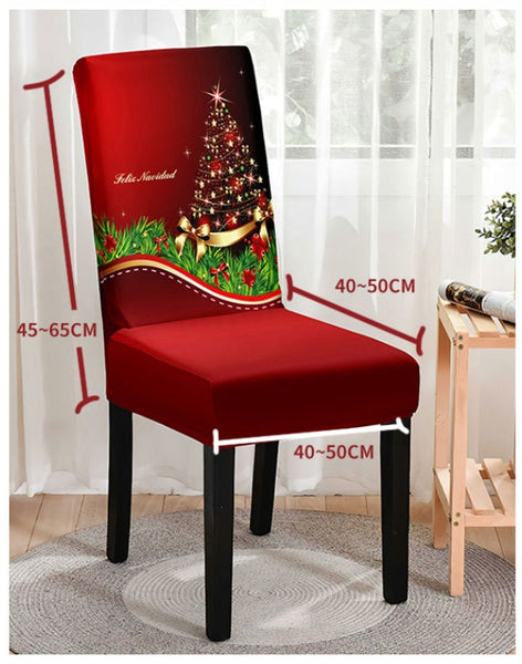 Christmas Printed Chair Cover (Design 6)