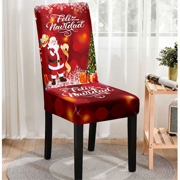 Christmas Printed Chair Cover (Design 5)