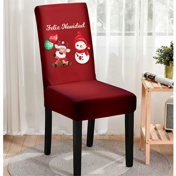 Christmas Printed Chair Cover (Design 6)