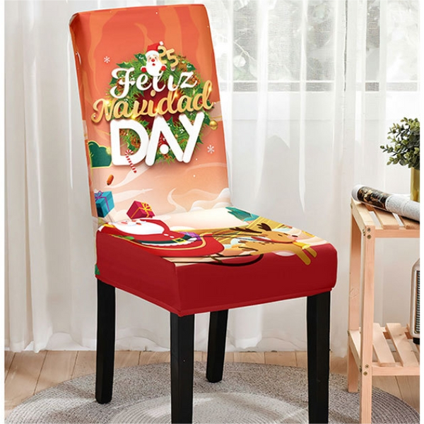 Christmas Printed Chair Cover (Design 5)