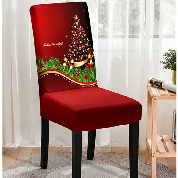 Christmas Printed Chair Cover (Design 6)