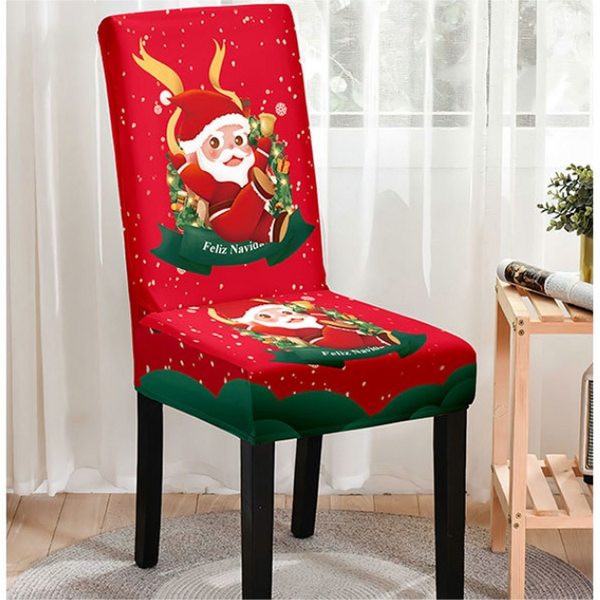 Christmas Printed Chair Cover (Design 5)