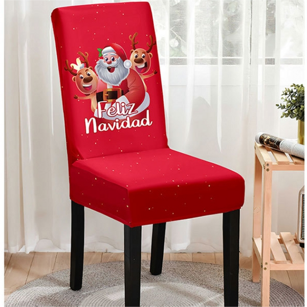 Christmas Printed Chair Cover (Design 6)