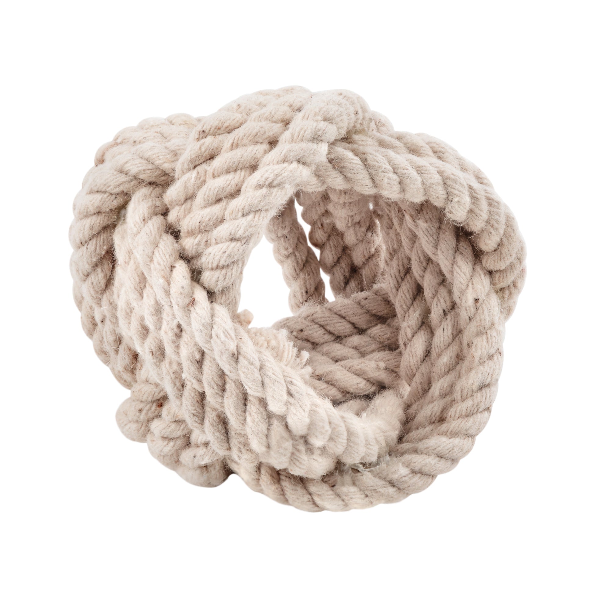 Braided Jute Burlap Napkin Rings (4/PC)