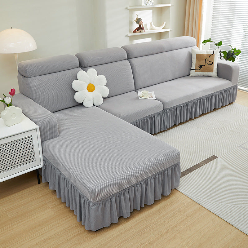 Polar Fleece Sofa Cover With Skirt