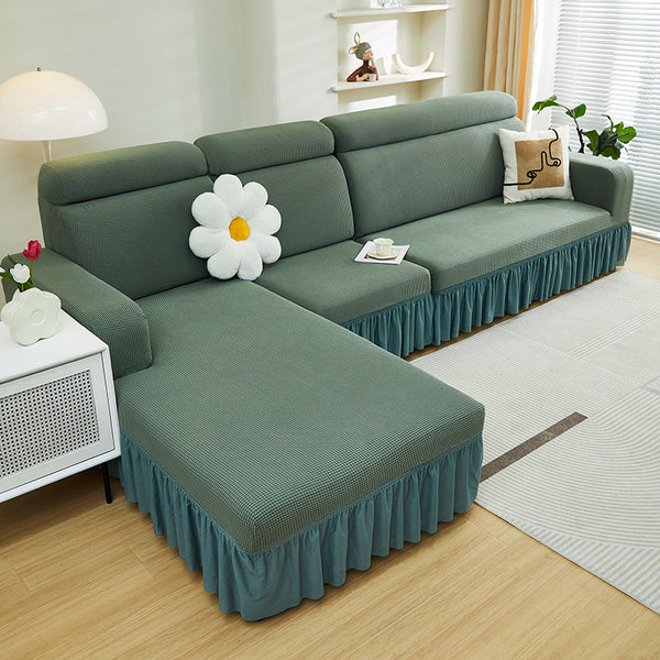 Polar Fleece Sofa Cover With Skirt