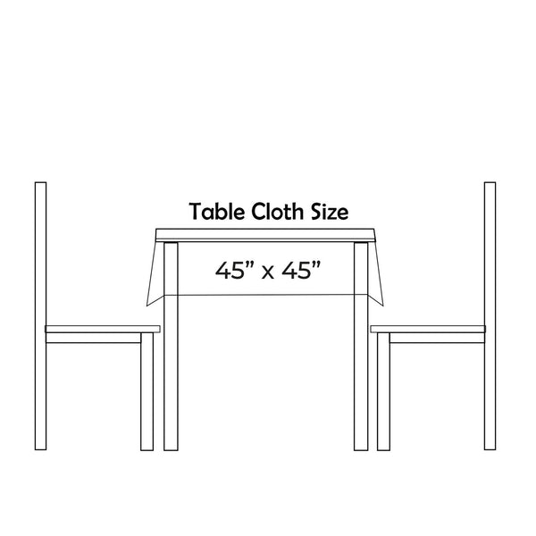 Square Spun Table Cloth - White