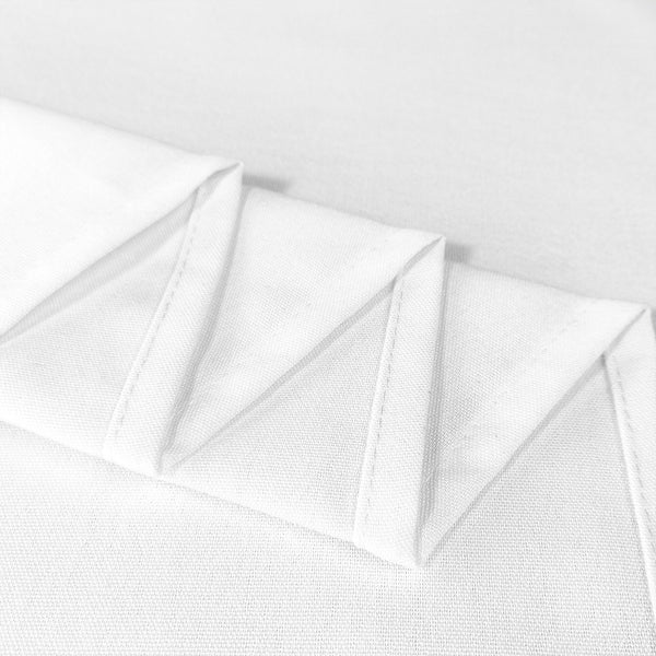 Square Spun Table Cloth - White