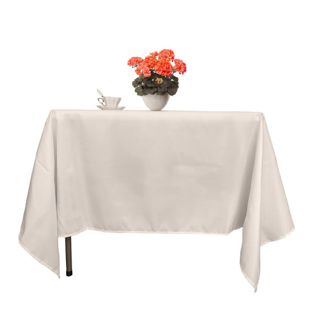 Square Polyester Tablecloth - Ivory