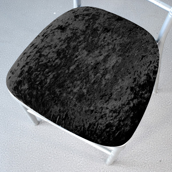 Velvet Chair Seat Pad Cover