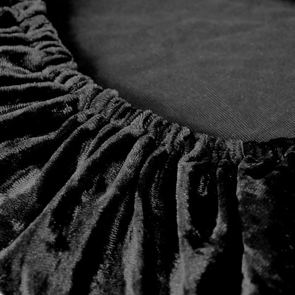 Velvet Chair Seat Pad Cover