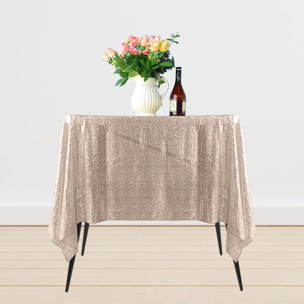 Multi Color Square Sequin Sparkly Tablecloth