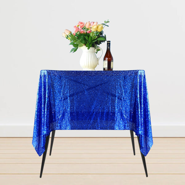 Multi Color Square Sequin Sparkly Tablecloth