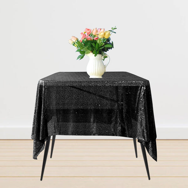 Multi Color Square Sequin Sparkly Tablecloth