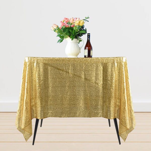 Multi Color Square Sequin Sparkly Tablecloth