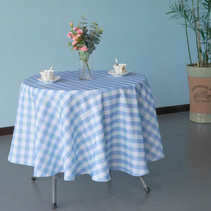 Multi Color Round Waterproof Polyester Tablecloth