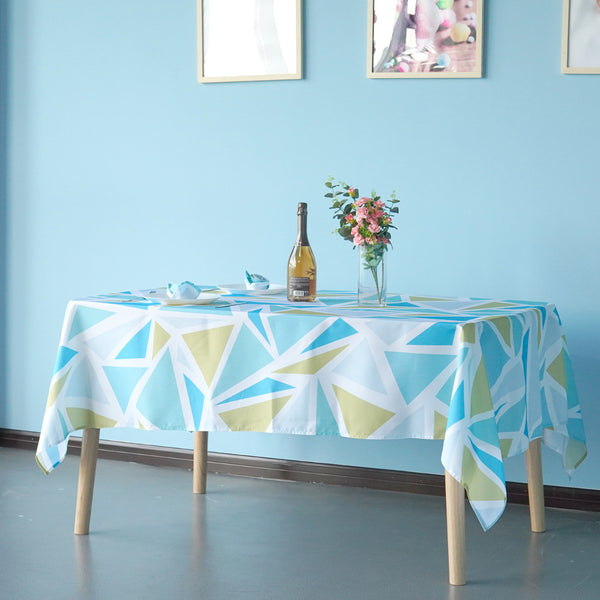 Multi Color Rectangle Waterproof Polyester Tablecloth