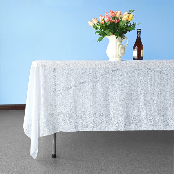 Multi Color Rectangle Sequin Sparkly Tablecloth