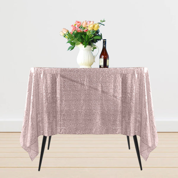 Multi Color Square Sequin Sparkly Tablecloth