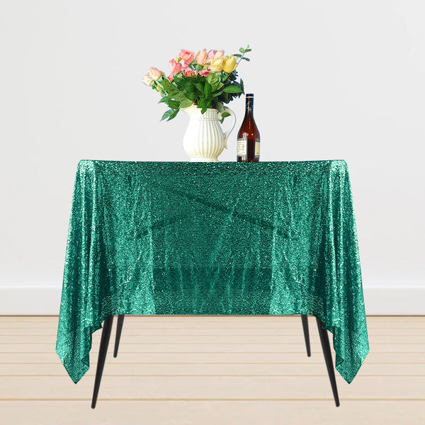 Multi Color Square Sequin Sparkly Tablecloth